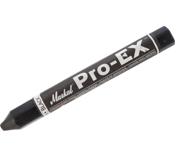 Восковой строительный мелок Markal Pro-EX универсальный, чёрный 80383
