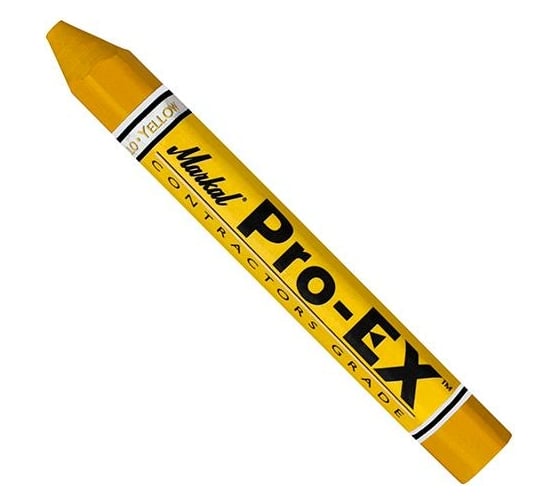 Восковой строительный мелок Markal Pro-EX универсальный, жёлтый 80381