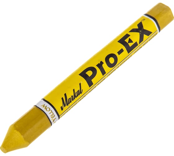 Восковой строительный мелок Markal Pro-EX универсальный, жёлтый 80381