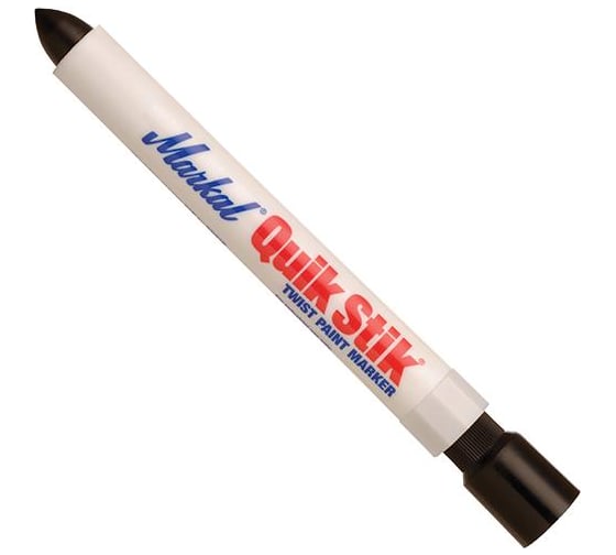Твёрдый промышленный маркер Markal Quik Stik, чёрный 61050