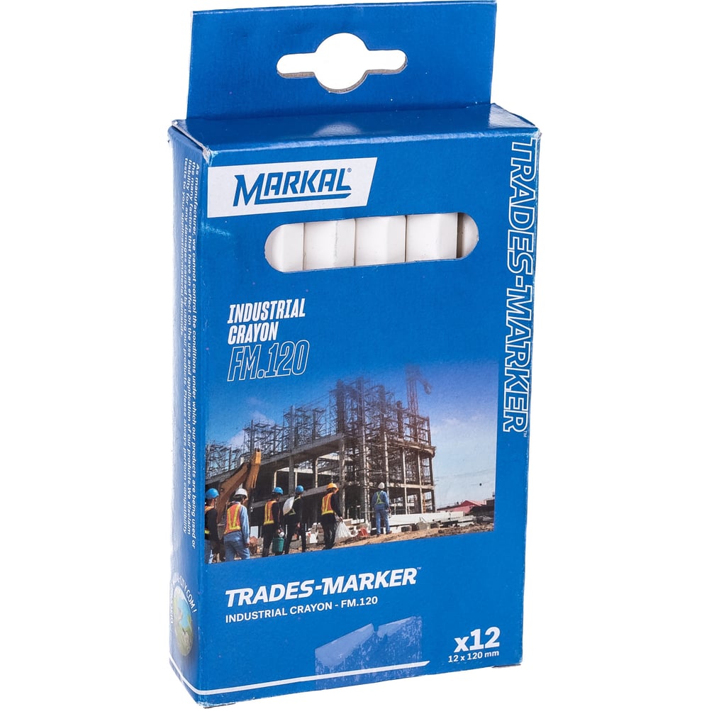 Восковой промышленный мелок Markal FM.120 универсальный, белый 44010100 ...