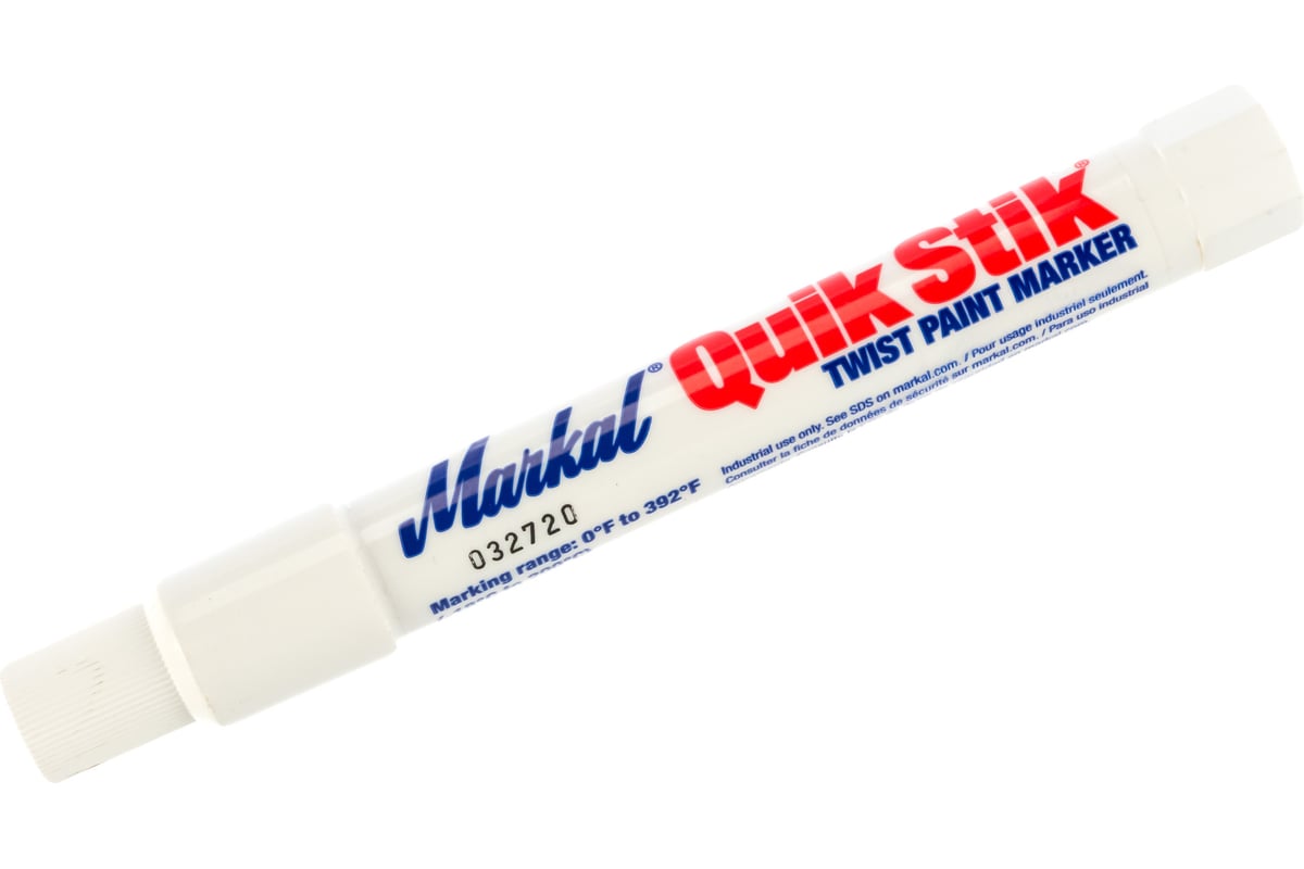 Твёрдый промышленный маркер Markal Quik Stik, белый 61051 - выгодная ...