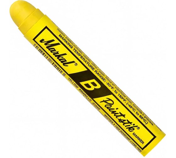 Твёрдый маркер-краска Markal B Paintstik, жёлтый 80221