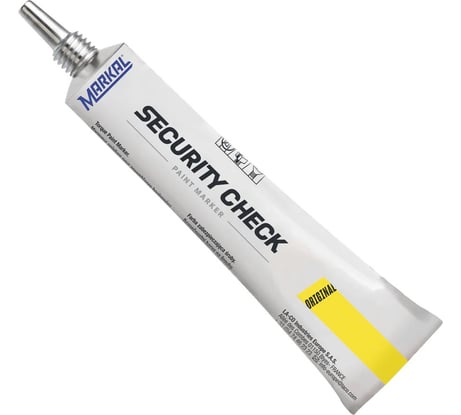 Маркер-краска для пломбирования Markal Security Check, желтый 96669