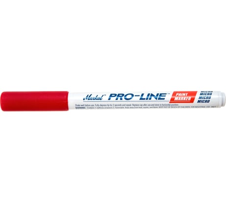 Маркер-краска с тонким наконечником Markal Pro-Line Micro, промышленный, 0,8 мм, красный 96891