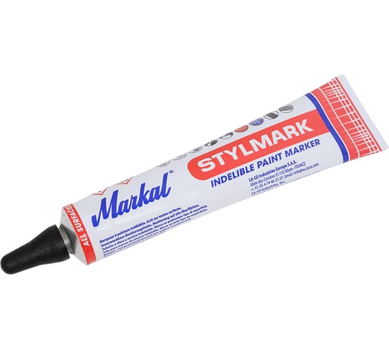 Маркер-краска в металлической тубе Markal Stylmark, 3,0 мм, чёрный 96655