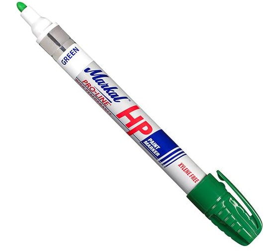Маркер для замасленных поверхностей Markal Pro-Line HP, 3 мм, зелёный 96966