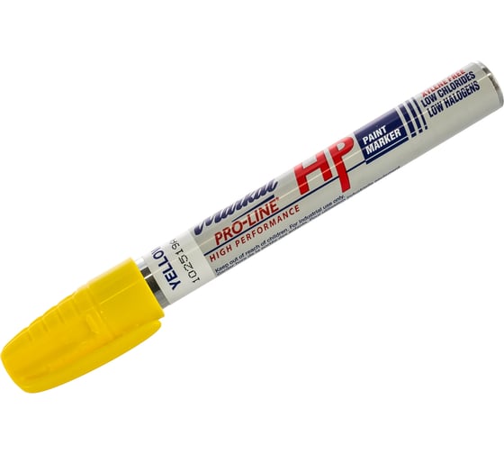 Маркер для замасленных поверхностей Markal Pro-Line HP, 3 мм, жёлтый 96961