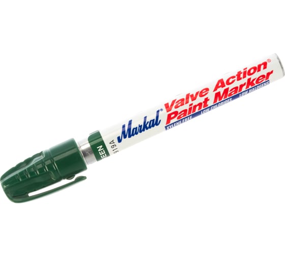 Маркер-краска Markal Valve Action, промышленный, универсальный, 3 мм, зелёный 96826
