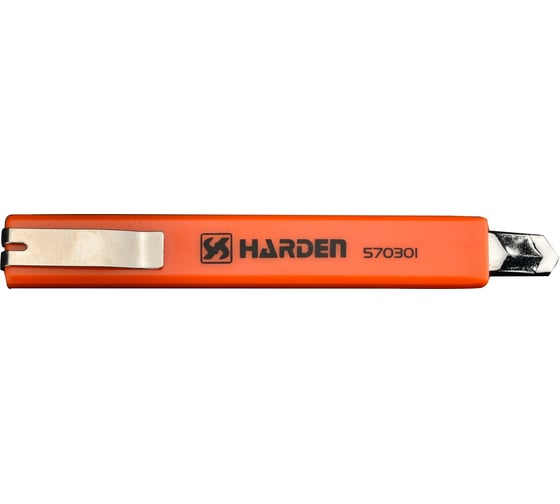 Нож HARDEN открытый Глосс, 9 мм, выдвижное лезвие 570301