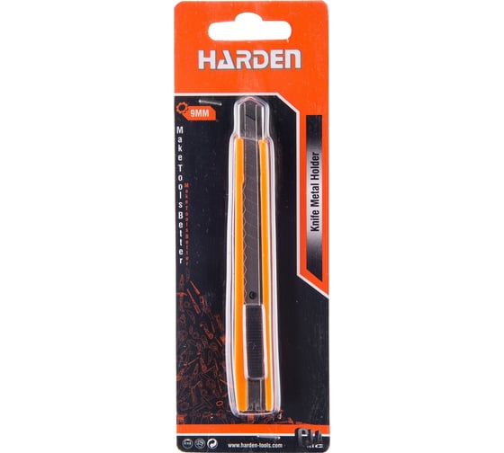 Нож HARDEN открытый Глосс, 9 мм, выдвижное лезвие 570301
