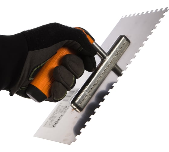 Зубчатая гладилка NEO Tools 270х128 мм зуб 10х10x10 мм двухкомпонентная рукоятка 50-169