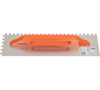 Зубчатая гладилка NEO Tools 480х128 мм зуб 10х10х10 мм деревянная ручка 50-183