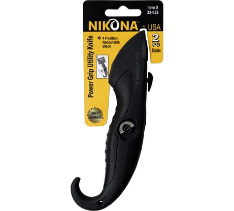 Нож с выдвижным лезвием с алюминиевым эргономичным корпусом NIKONA 33-058
