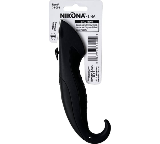 Нож с выдвижным лезвием с алюминиевым эргономичным корпусом NIKONA 33-058