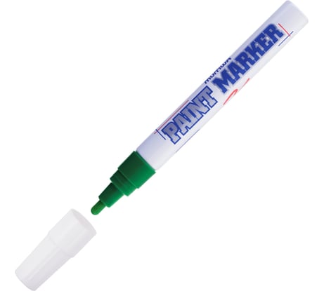Маркер-краска Munhwa зеленая, 4мм, нитро-основа, 1 шт. PM-04