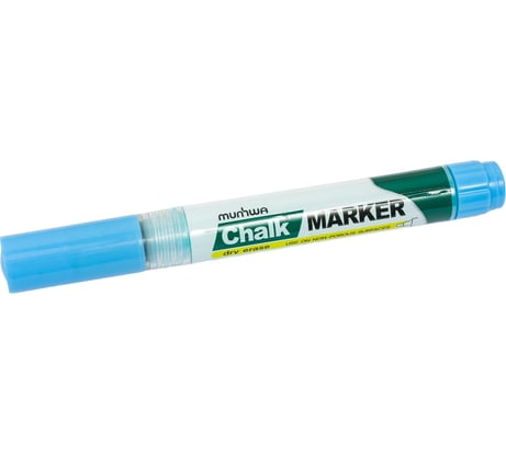Маркер меловой Munhwa "Chalk Marker" голубой, 3мм, спиртовая основа, пакет, 1 шт. CM-02