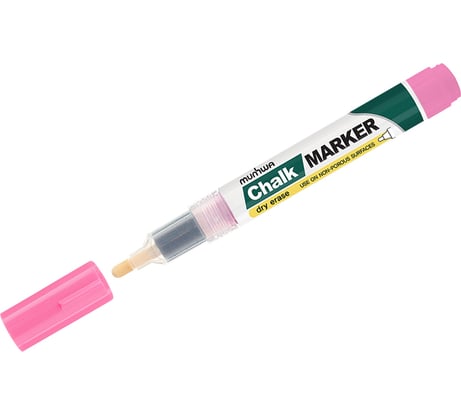Меловой маркер Munhwa Chalk Marker розовый, 3мм CM-10