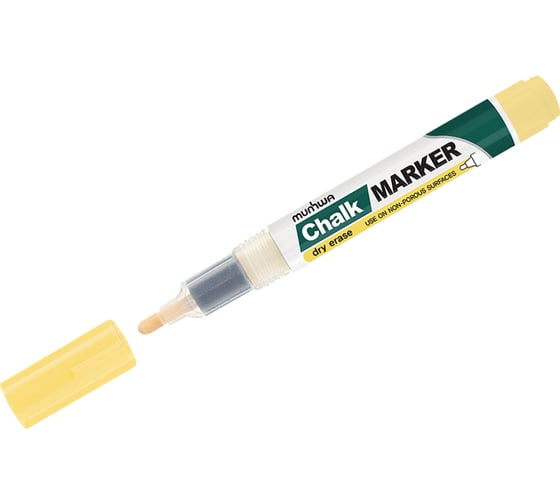 Меловой маркер Munhwa Chalk Marker желтый, 3мм CM-08