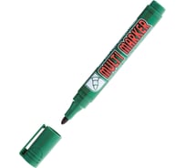 Перманентный маркер Munhwa Crown Multi Marker зеленый, пулевидный, 3мм CPM-800 16230677