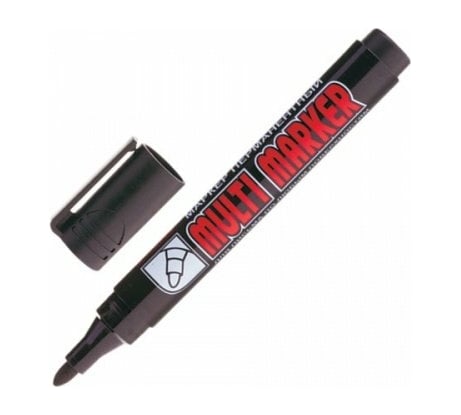 Перманентный маркер Munhwa Crown Multi Marker черный, пулевидный, 3мм CPM-800