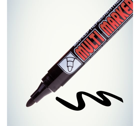 Перманентный маркер Munhwa Crown Multi Marker черный, пулевидный, 3мм CPM-800