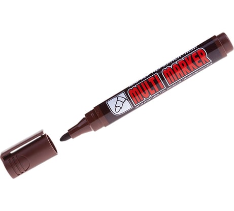 Перманентный маркер Munhwa Crown Multi Marker коричневый, пулевидный, 3мм CPM-800