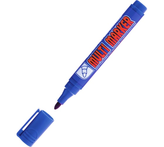 Перманентный маркер Munhwa Crown Multi Marker синий, пулевидный, 3мм CPM-800