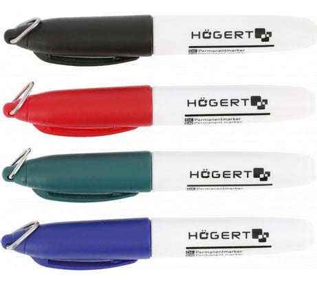 Набор перманентных маркеров HOEGERT TECHNIK 4 шт. HT3B781
