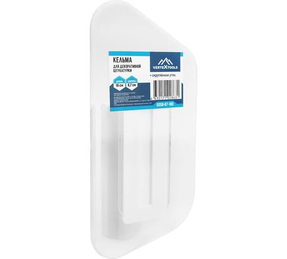 Кельма для декоративной штукатурки vertextools 87x180 мм 0008-87-180