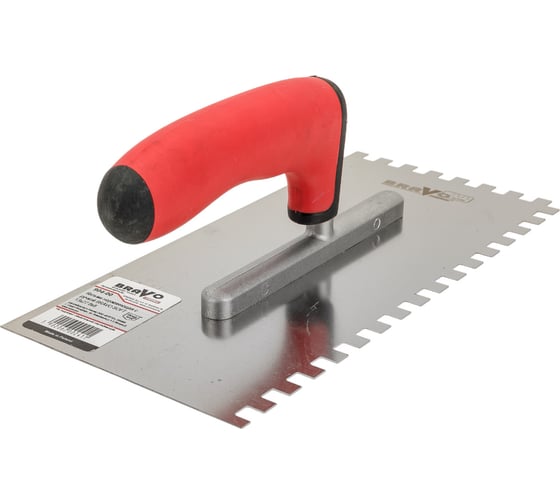 Гребёнка из нержавеющей стали с ручкой COMENSAL BRAVO SOFT 130х270 8х8 904-00