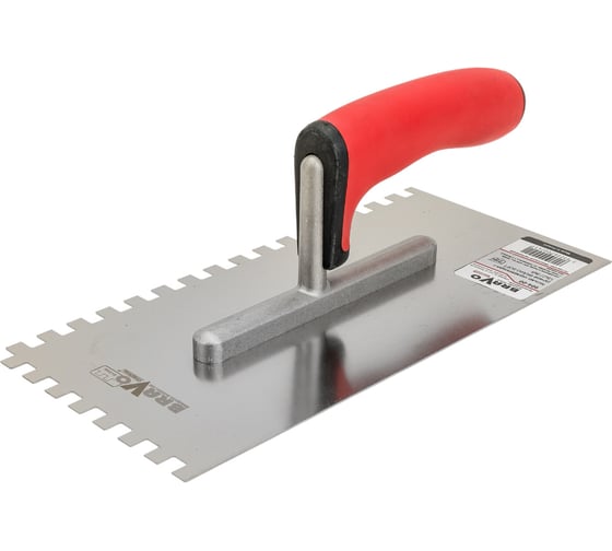 Гребёнка из нержавеющей стали с ручкой COMENSAL BRAVO SOFT 130х270 8х8 904-00