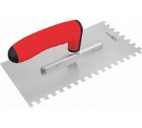 Гребёнка из нержавеющей стали с ручкой COMENSAL BRAVO SOFT 130х270 4х4, 10х10 905-41