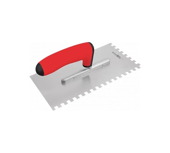 Гребёнка из нержавеющей стали с ручкой COMENSAL BRAVO SOFT 130х270 4х4, 10х10 905-41 1