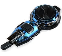 Строительная, чернильная отбивка Shinwa 15 м, автовозврат шнура, голубой металлик М00021650