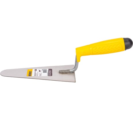 Полукруглая кельма нержавеющая сталь пластиковая рукоятка BIBER 180мм /50/ тов-191425