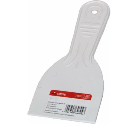 Пластиковый шпатель, для шпатлевания деликатных поверхностей CORTE 100 мм 0705C
