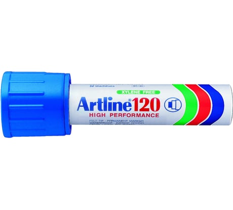 Гигантский промышленный заправляемый маркер с широким наконечником 20 мм Artline 120, синий EK120-056