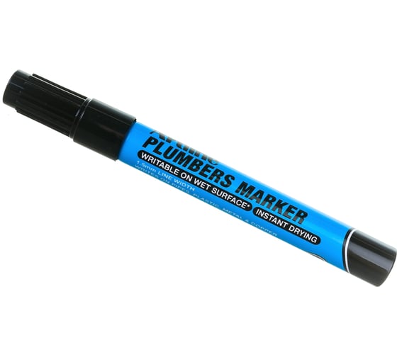 Перманентный маркер для водопроводчика по мокрым поверхностям Artline 1,5 мм Plumbers Marker, чёрный EKPRPLM-272 1