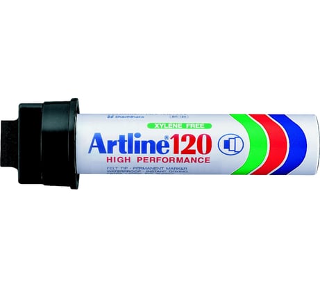 Гигантский промышленный заправляемый маркер с широким наконечником 20 мм Artline 120, чёрный EK120-032