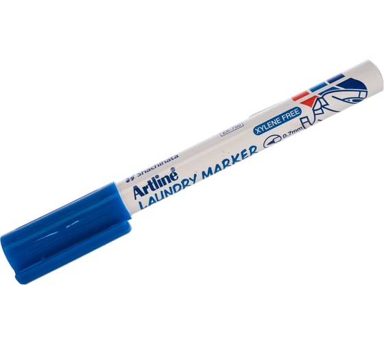 Промышленный маркер по ткани до 95C Artline Laundry Marker, синий EK750-979