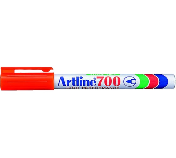 Перманентный заправляемый маркер с тонким наконечником Artline 0,7 мм 700, оранжевый EK700-052