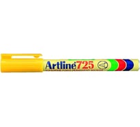Перманентный маркер с тонким наконечником Artline 0,4 мм 725, желтый EK725-366
