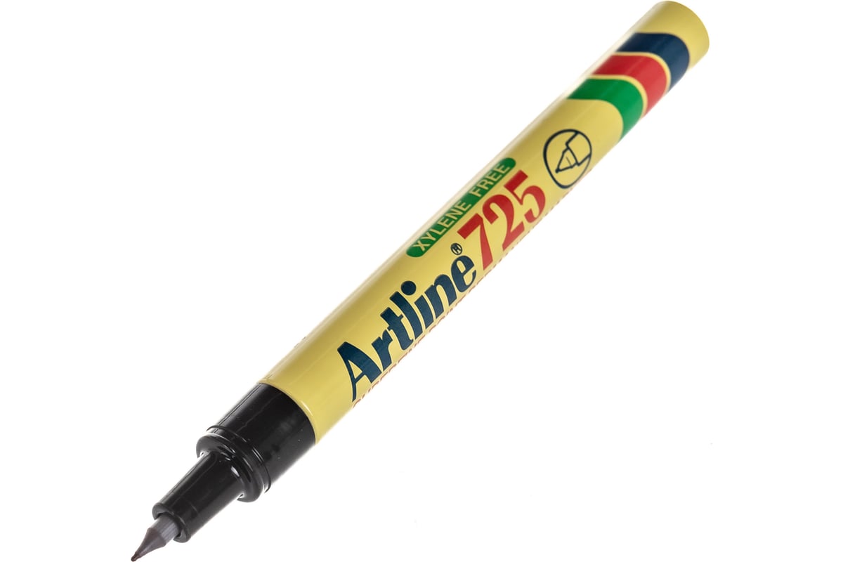 Перманентный маркер с тонким наконечником Artline 0,4 мм 725, чёрный