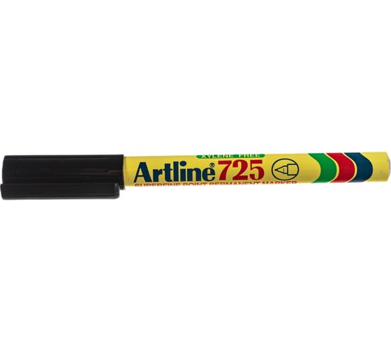 Перманентный маркер с тонким наконечником Artline 0,4 мм 725, чёрный EK725-298