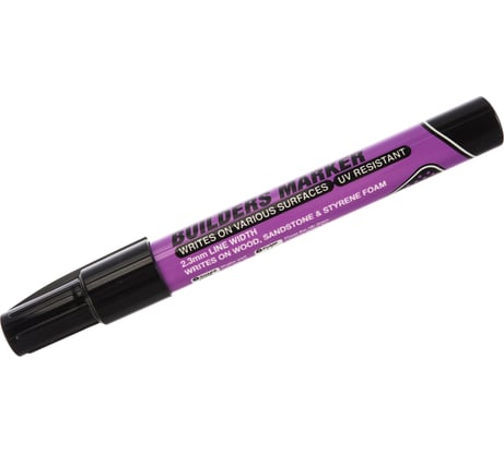 Перманентный строительный маркер краска Artline Builders Marker 2,3 мм, чёрный EKPRBDM-128