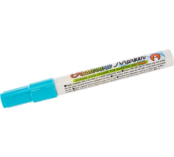 Маркер краска для оформления витрин, Artline Glassboard, 2,0 мм, голубой EPG4-369