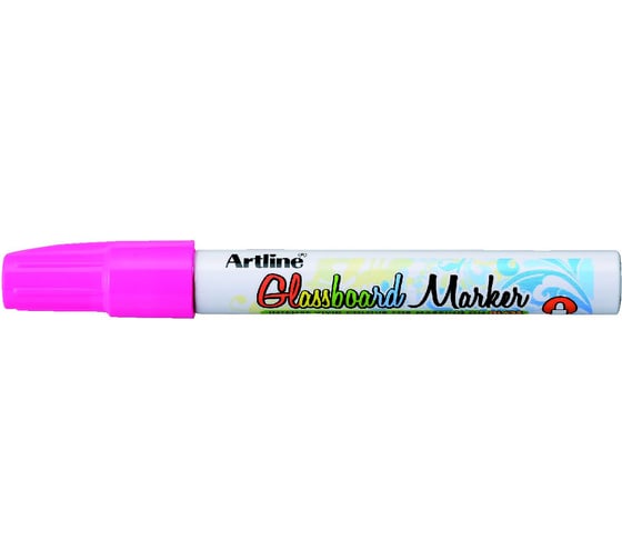 Маркер краска для оформления витрин Artline Glassboard, 2,0 мм, флуоресцентный розовый EPG4-352 1