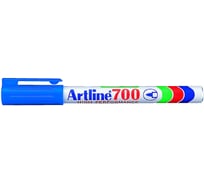 Перманентный заправляемый маркер с тонким наконечником Artline 0,7 мм 700, голубой EK700-971
