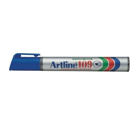 Перманентный маркер с клиновидным наконечником Artline 2-5 мм 109, синий EK109-483